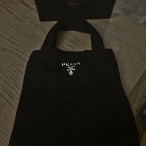 Prada Men's Black Canvas Bag